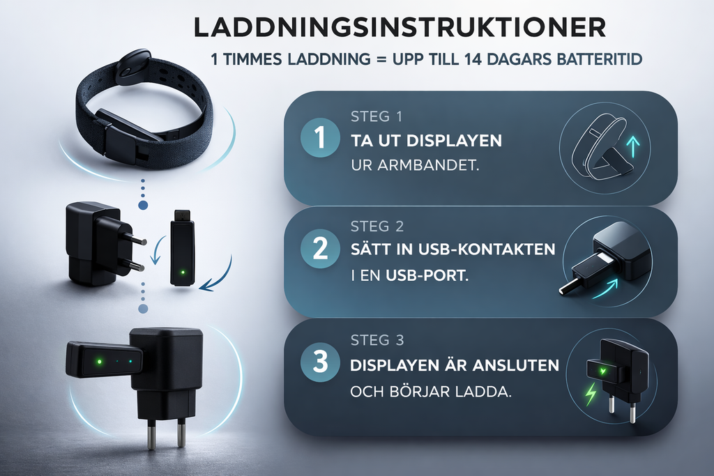 Vibrerande Väckararmband