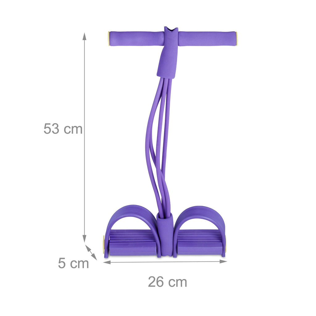 Multifunctional exercise band with foot loop for effective full-body training