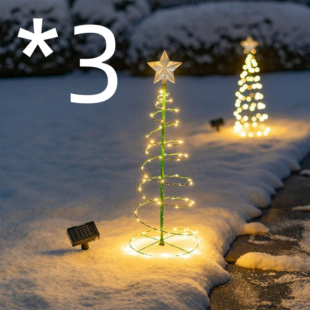 Solar Powered Outdoor Christmas Tree