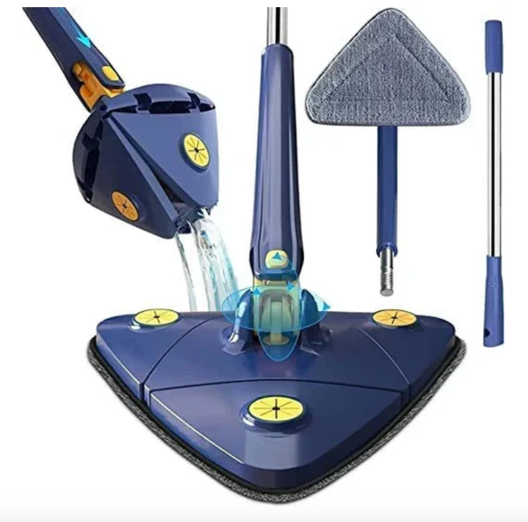 SmartMop 360 – roterande mopp med självrengöring och justerbart handtag