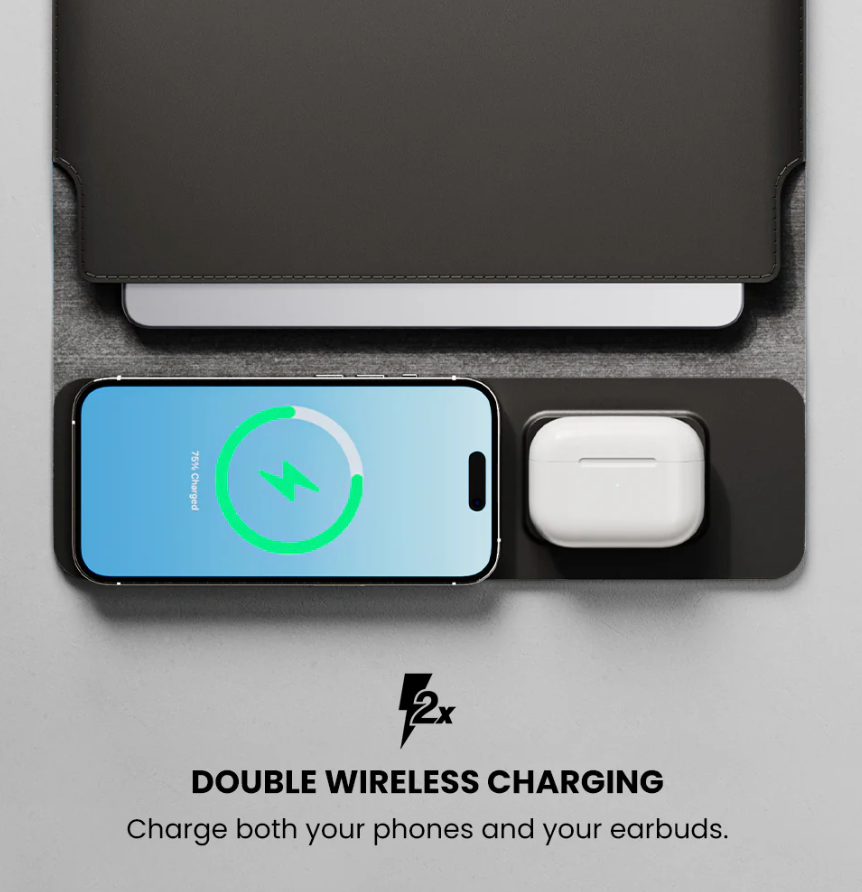 NEXA 4-in-1 Laptop Sleeve with Wireless Charging