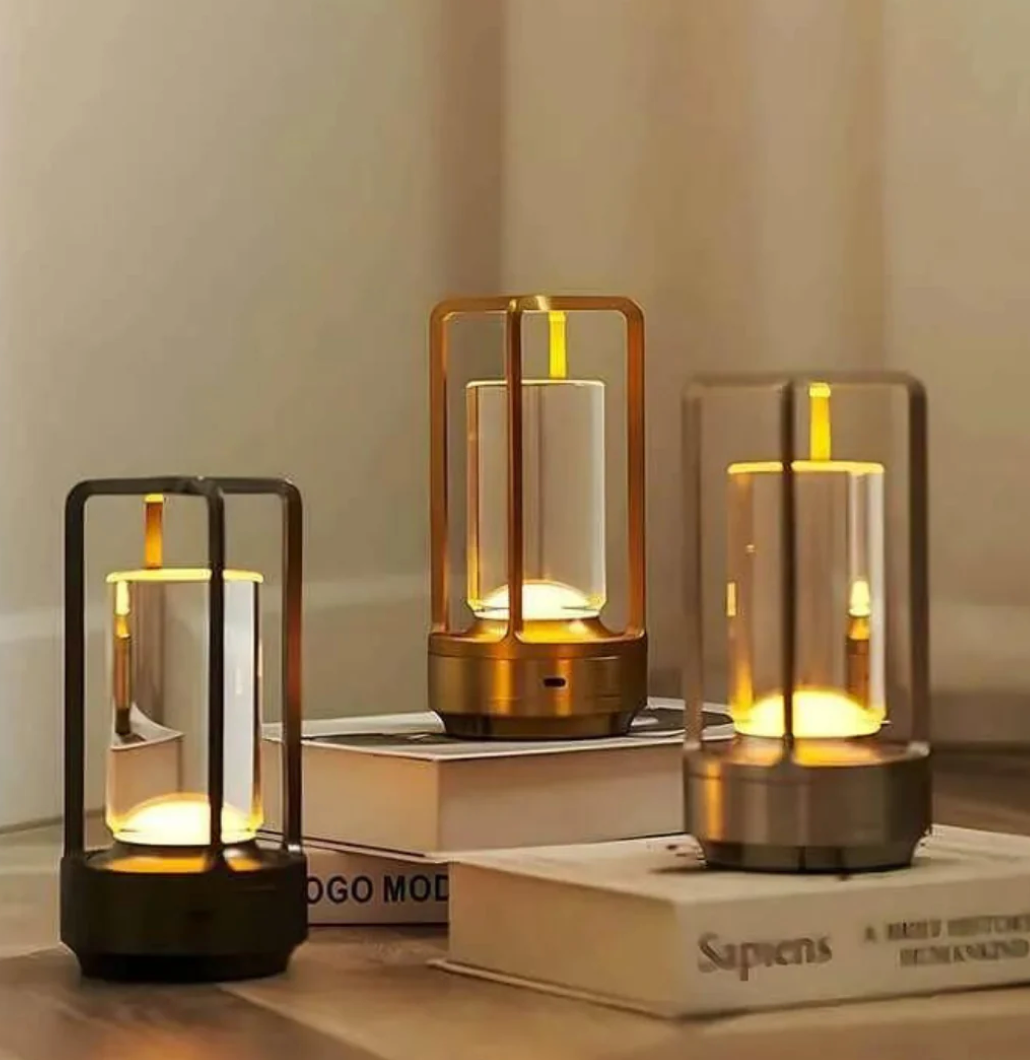 Lumière d'Orée – Wireless designer lamp in crystal and metal