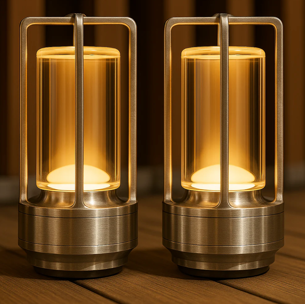 Lumière d'Orée – Trådlös designlampa i kristall och metall
