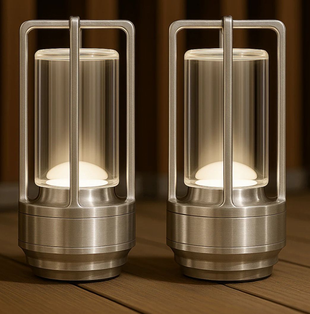 Lumière d'Orée – Wireless designer lamp in crystal and metal