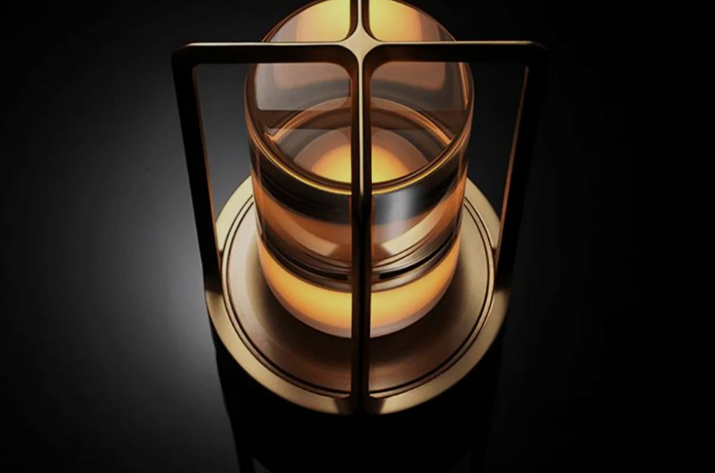 Lumière d'Orée – Wireless designer lamp in crystal and metal