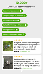 Universellt stålborsthuvud för effektiv trimning av trädgården