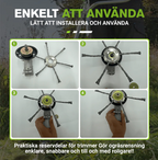 Universellt stålborsthuvud för effektiv trimning av trädgården