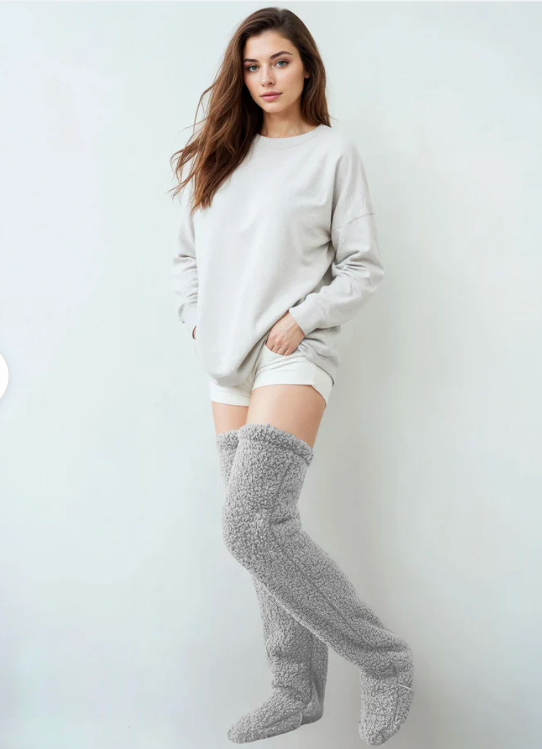 Fluffa – long, soft fleece loungewear socks