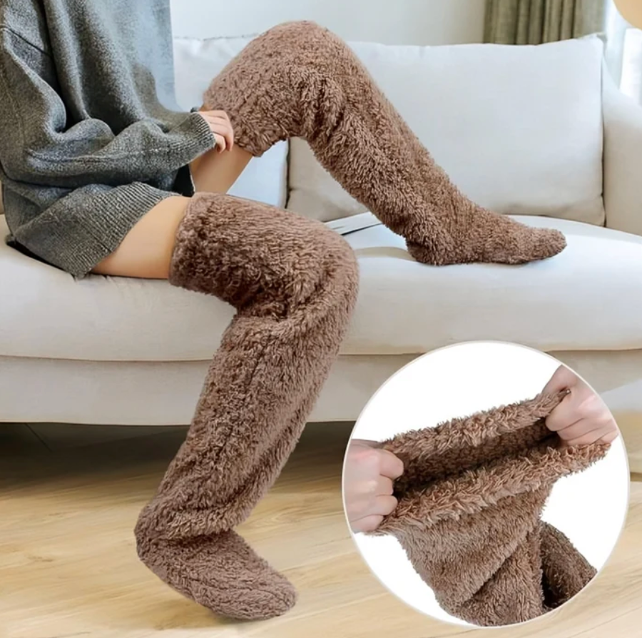 Fluffa – long, soft fleece loungewear socks