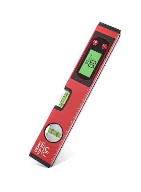 Smart Digital Level Ruler with Magnetic Base and LCD Display