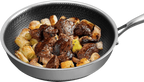 Premium Hybridpannan – stekpanna rostfritt & non-stick i ett