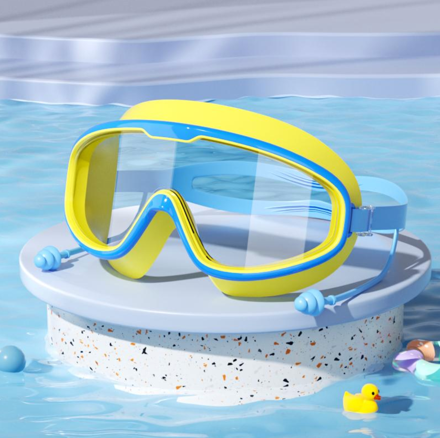 AquaGuard-simglasögon för barn med öronskydd (2–14 år)