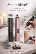 SmoothHeel™ Elektrisk fotfil och nagelfil 2-i-1