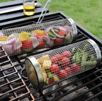 Grillkorg 360° – Roterande Grillkorg i Rostfritt Stål
