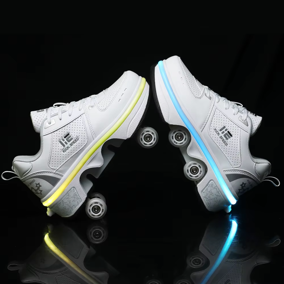 Sneakers med hjul – GlideStep 2-i-1 rullskor