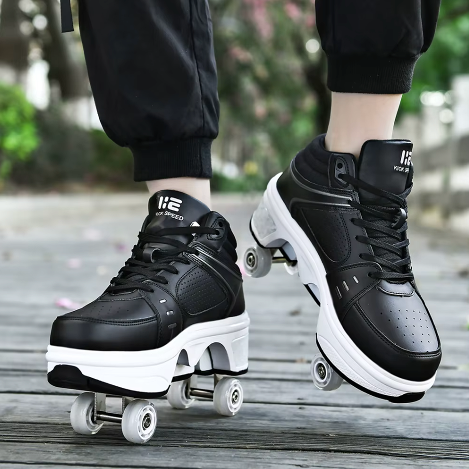 Sneakers med hjul – GlideStep 2-i-1 rullskor