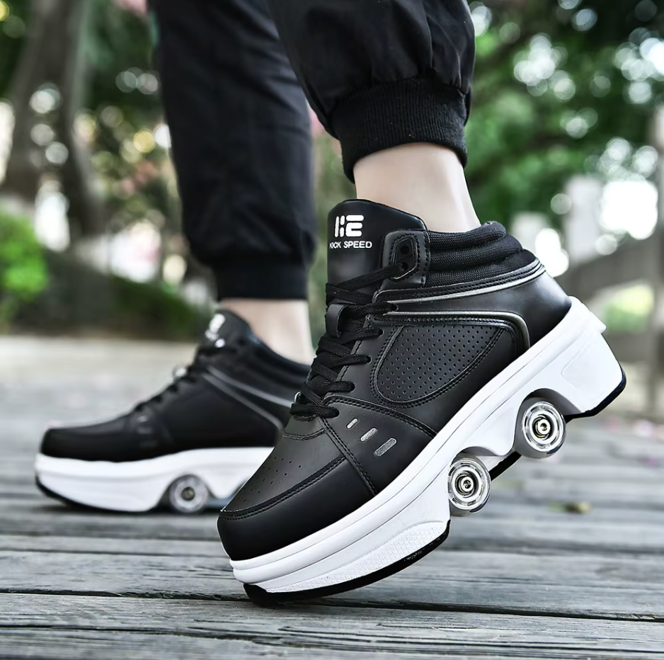 Sneakers med hjul – GlideStep 2-i-1 rullskor