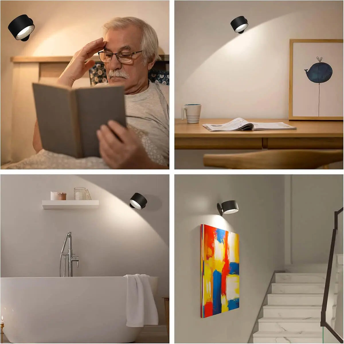 Nordic Light – cordless, rechargeable, and remote-controlled wall lamp in Scandinavian design