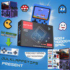 RetroGamer-serien – Retro spelkonsol med 500 – 40 000 inbyggda spel & TV-stöd