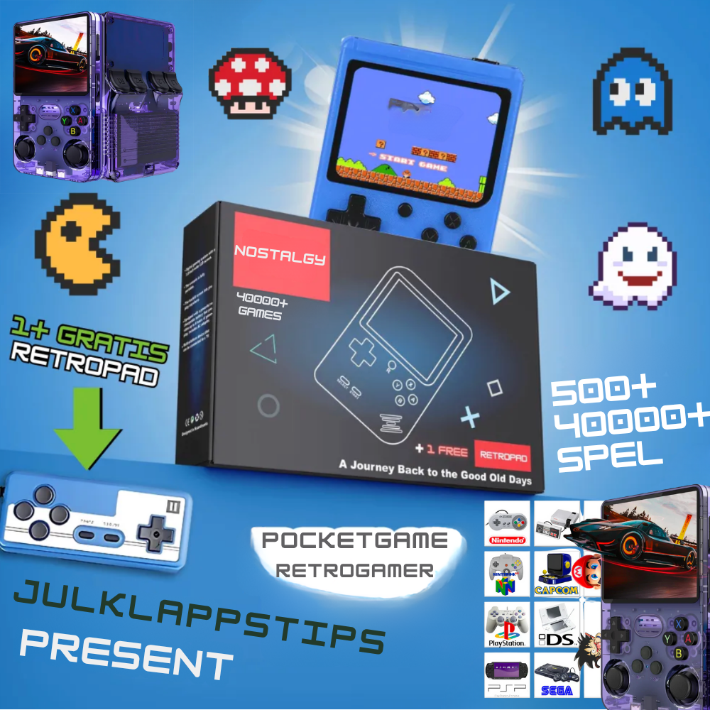 RetroGamer Series – Retro game console with 500 – 40,000 built-in games & TV support