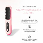 Bärbar Värmeborste – Slätt, stylat hår på några minuter
