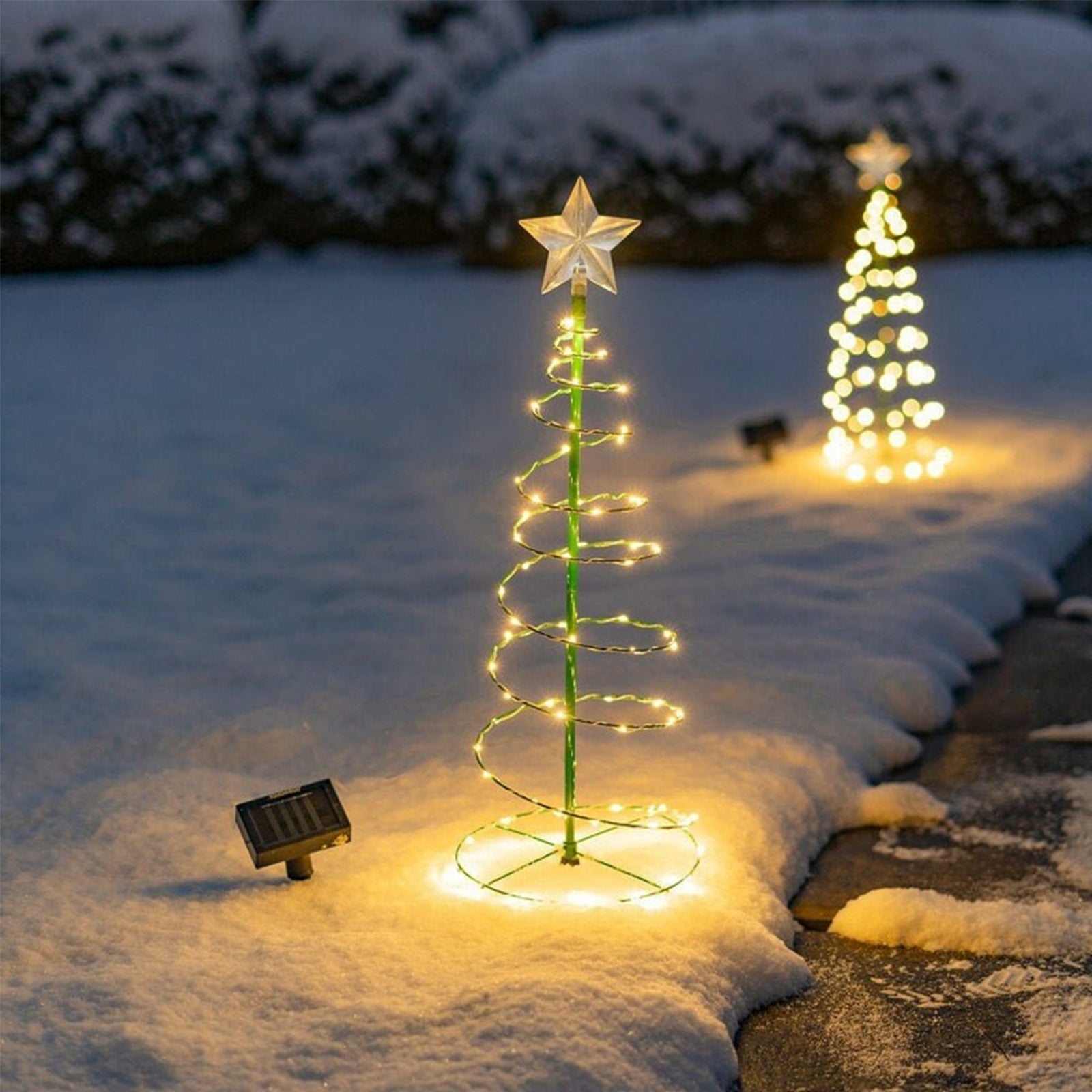 Solar Powered Outdoor Christmas Tree