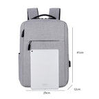 Laptopryggsäck med smart organisering och USB-port