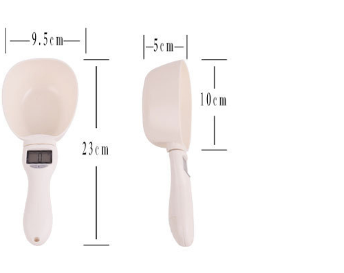 Pet food scoop with smart weighing
