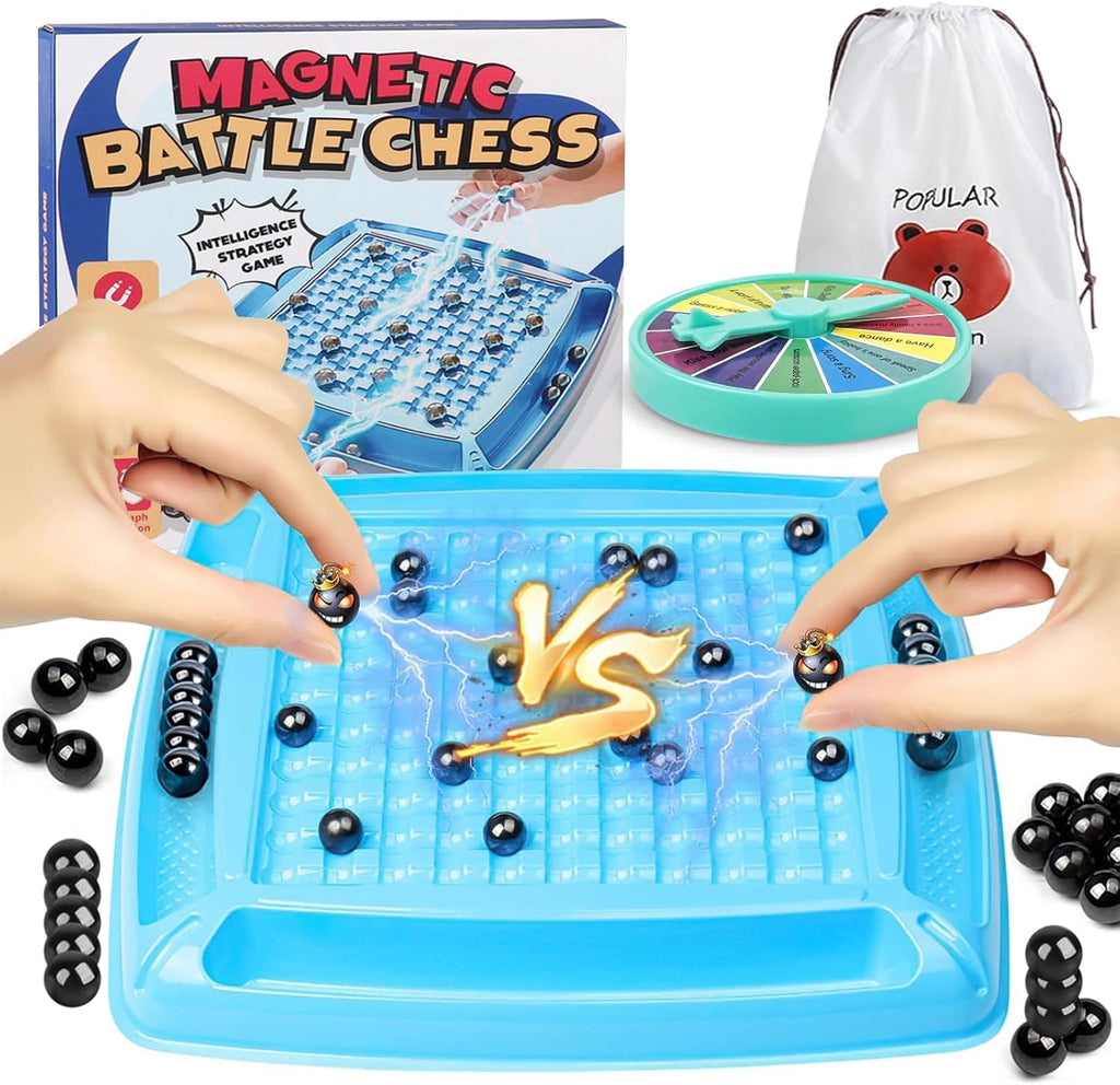 Magnetic Family Game – Magnetic Balls + Challenge Wheel
