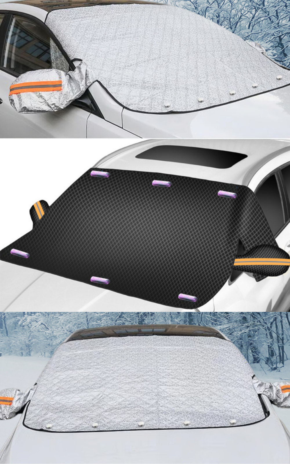 Premium Magnetic Snow and Ice Protector for Cars