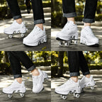 Sneakers med hjul – GlideStep 2-i-1 rullskor