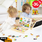 Montessori Ritbräda och Magnetpussel 2-i-1