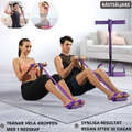 Multifunctional exercise band with foot loop for effective full-body training