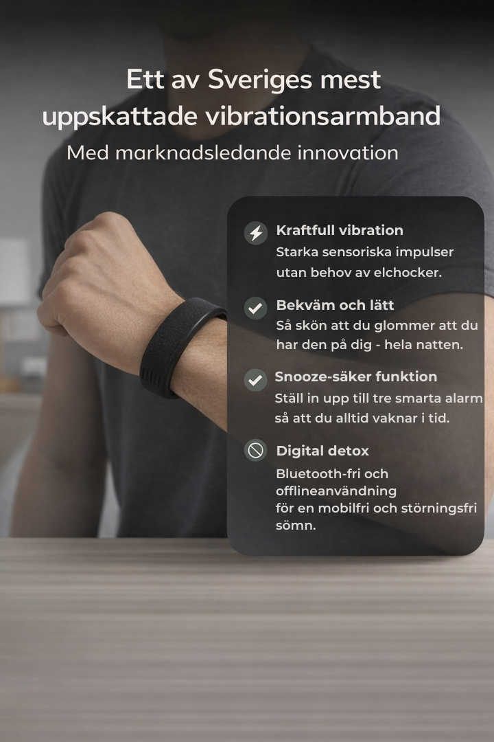 Vibrerande Väckararmband