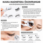 Magnetiska Lösögonfransar — enkla att använda varje dag
