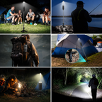 Teleskopisk campinglampa — ljus där du behöver det