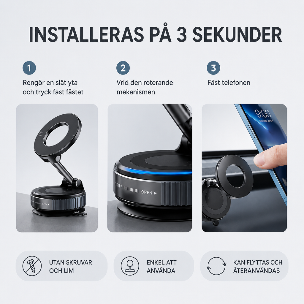 Magnetisk Mobilhållare