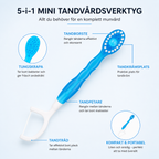 Mini tandborste 5-i-1