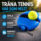 Portabel tennistränare med reboundboll