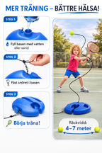 Portabel tennistränare med reboundboll