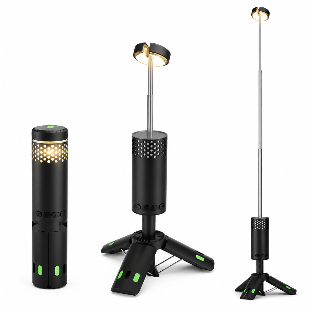 Teleskopisk campinglampa — ljus där du behöver det