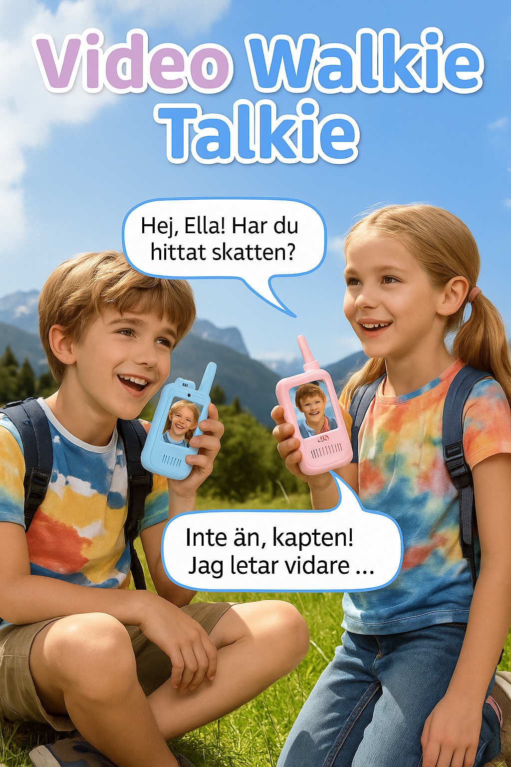 Video Walkie Talkies – with camera & voice changer (2-pack)