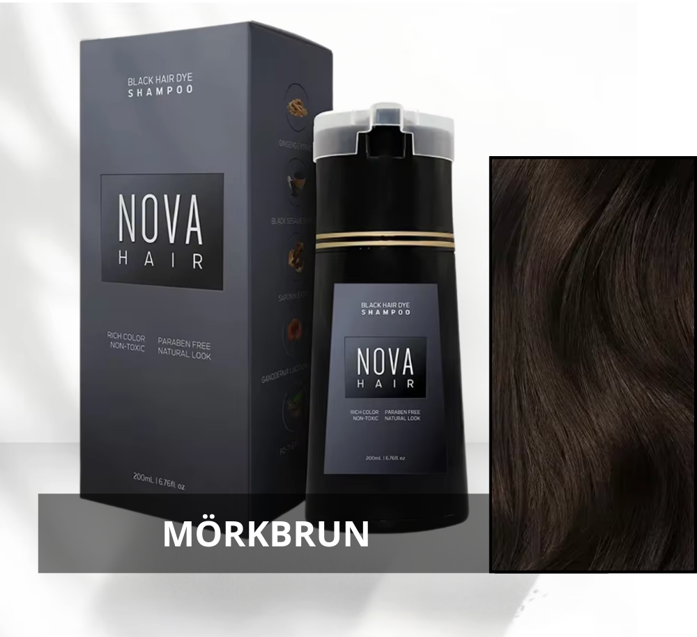 Nova color shampoo - Free from ammonia, hydrogen peroxide and PPD.
