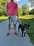 Reflexkoppel med dubbla handtag