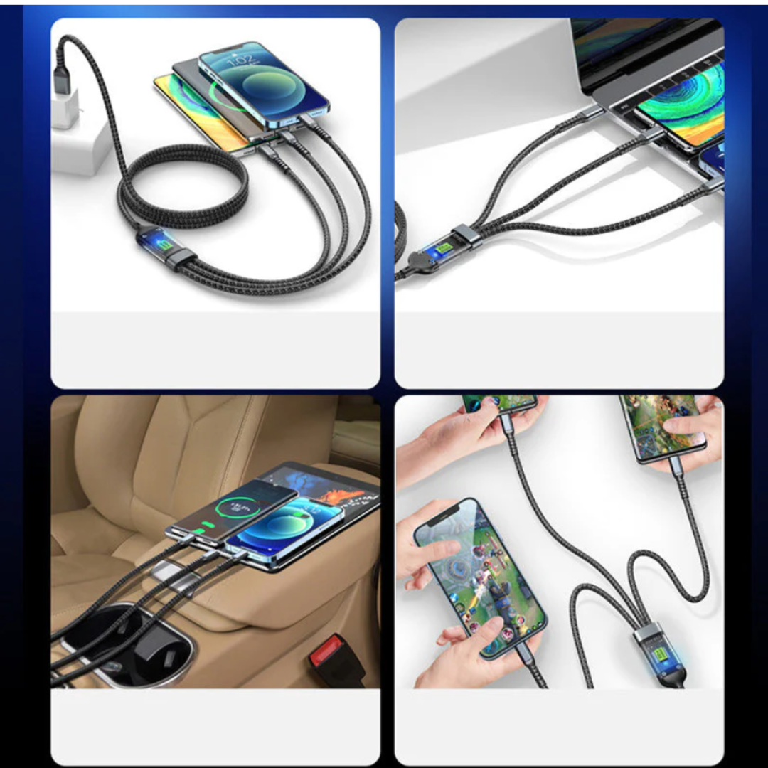 PowerMax 3-i-1 Snabbladdare 100W Mobil Platta Laptop