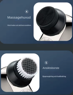 Exklusiv 6-i-1 rakapparat - groomingkit för huvud och ansikte