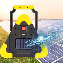 LED warning light, with solar cell & rechargeable battery