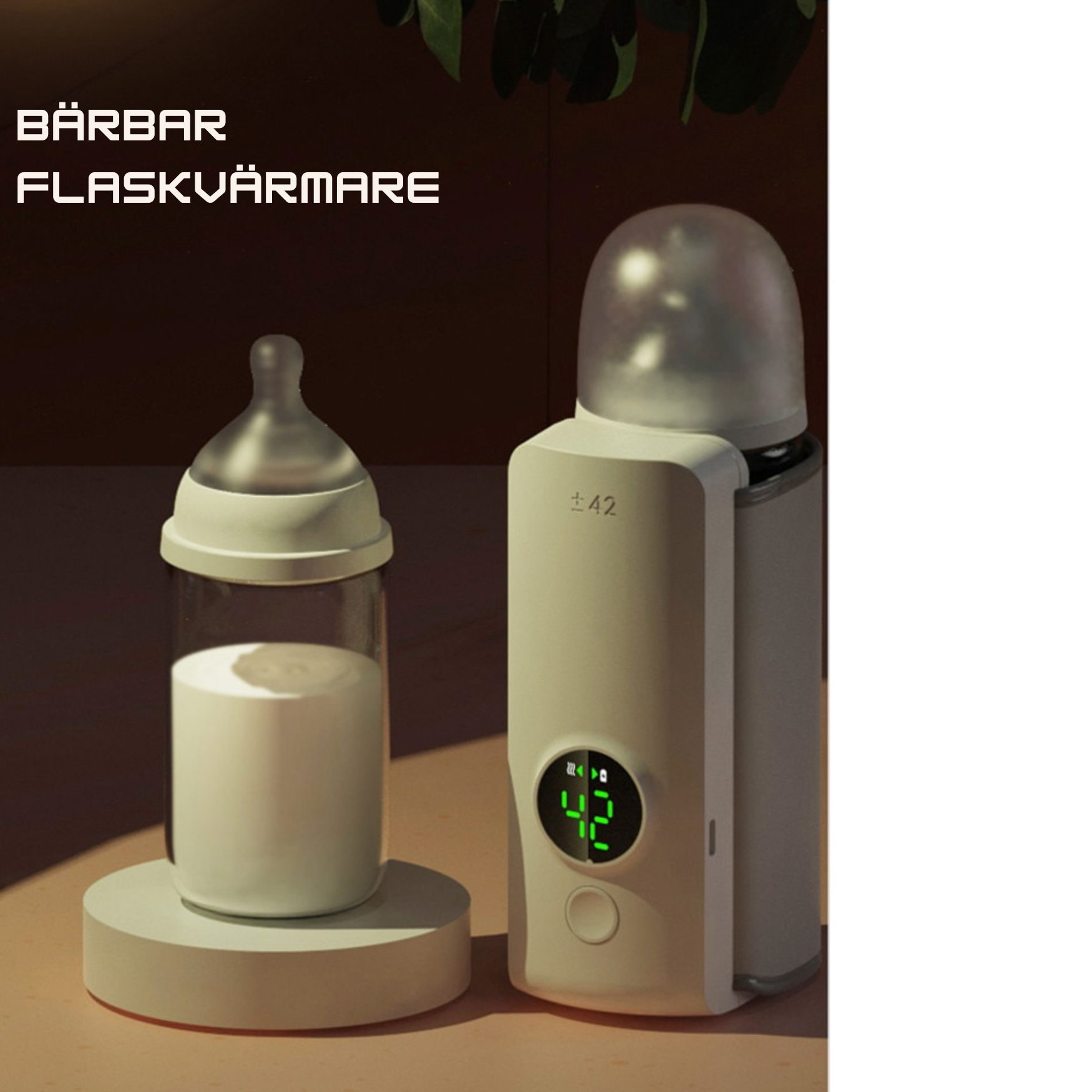 Bärbar flaskvärmare