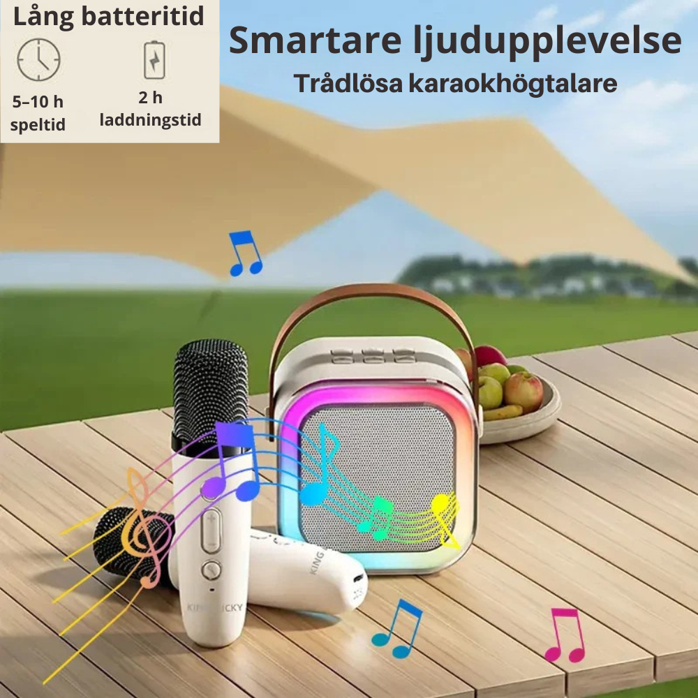 Wireless Karaoke Microphone & Speaker – For Kids and Adults