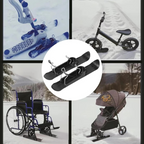 Barnvagnskidor – Skidor till barnvagn, rullstol, cykel.